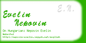 evelin nepovin business card